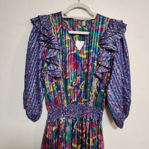 Vintage Freis Confetti Print Dress